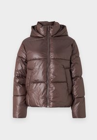JDYHARPER SHORT PUFFER - Vinterjacka - chocolate brown