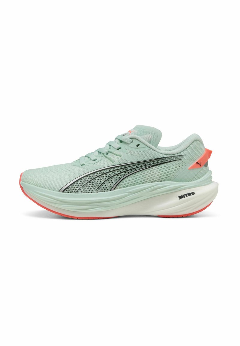 Puma DEVIATE NITRO - Utcai futócipők - peaceful blue glowing red