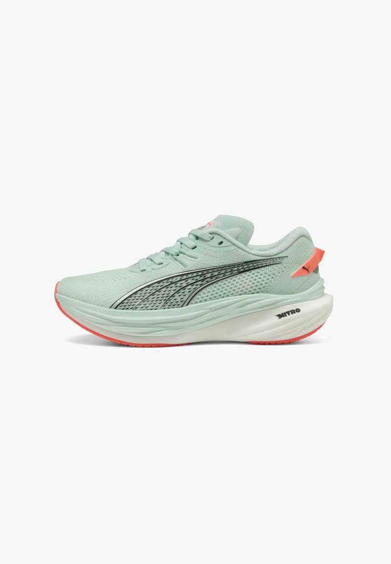Puma DEVIATE NITRO - Utcai futócipők - peaceful blue glowing red