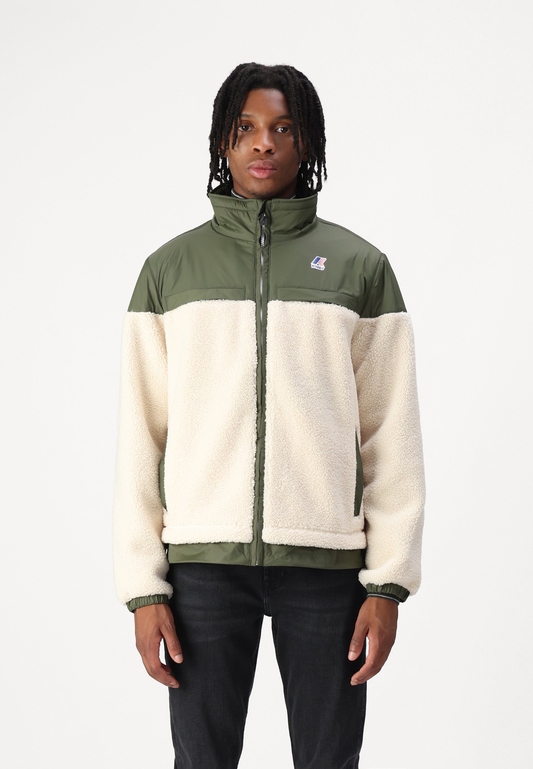 K-Way LE VRAI JILDE UNISEX - Light jacket - beige arctic/green