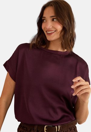 Love & Roses REGULAR FIT - SHORT SLEEVE - T-Shirt basic - burgundy red