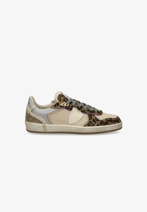 Philippe Model, SNEAKER PHILIPPE MODEL PGAL IN PELLE ANIMALIER - Sneakers basse - beige