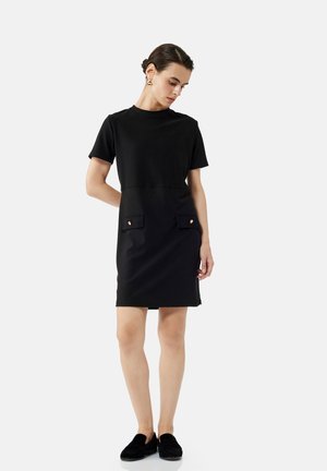 SHORT SLEEVE MINI - Jurk - black