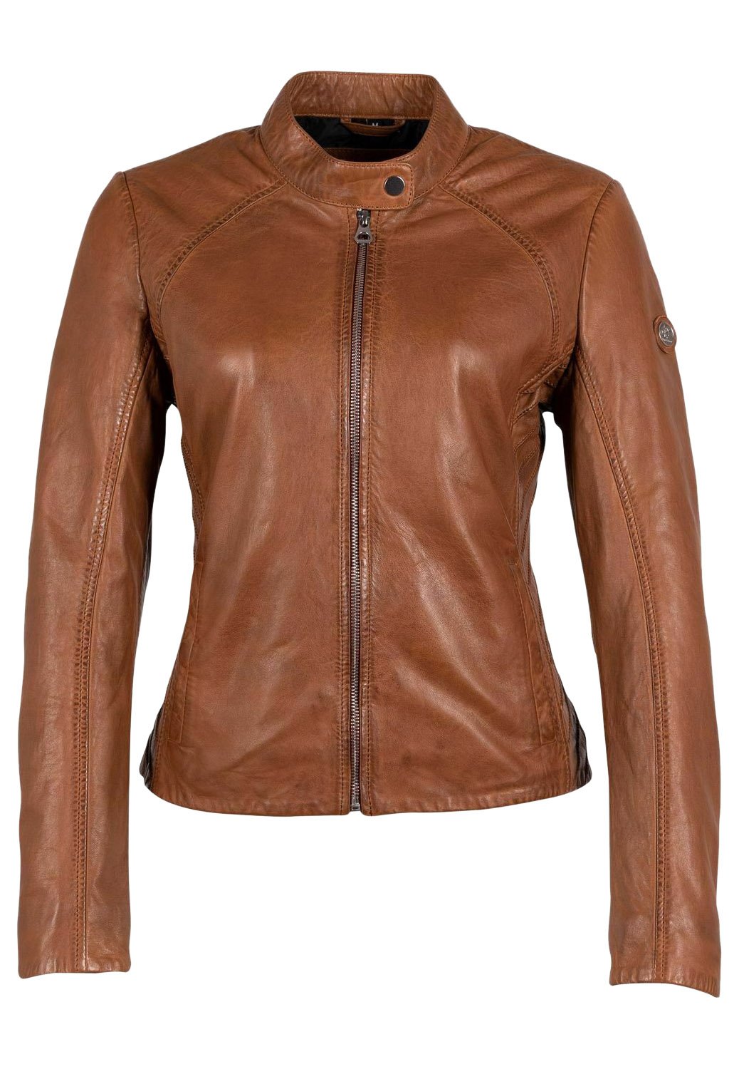 Gipsy by Mauritius Veste en cuir cognac ZALANDO