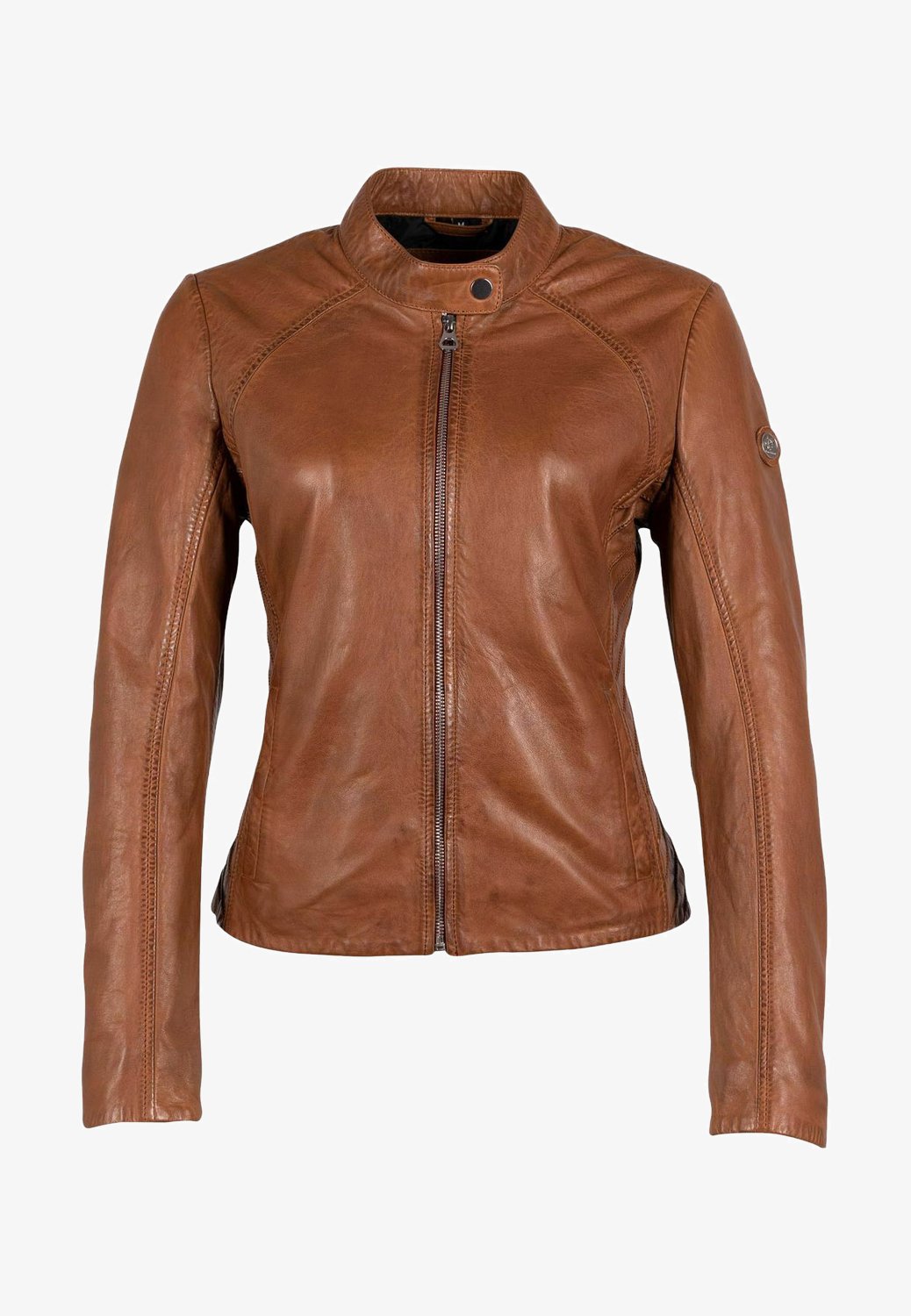 Gipsy by Mauritius Veste en cuir cognac ZALANDO