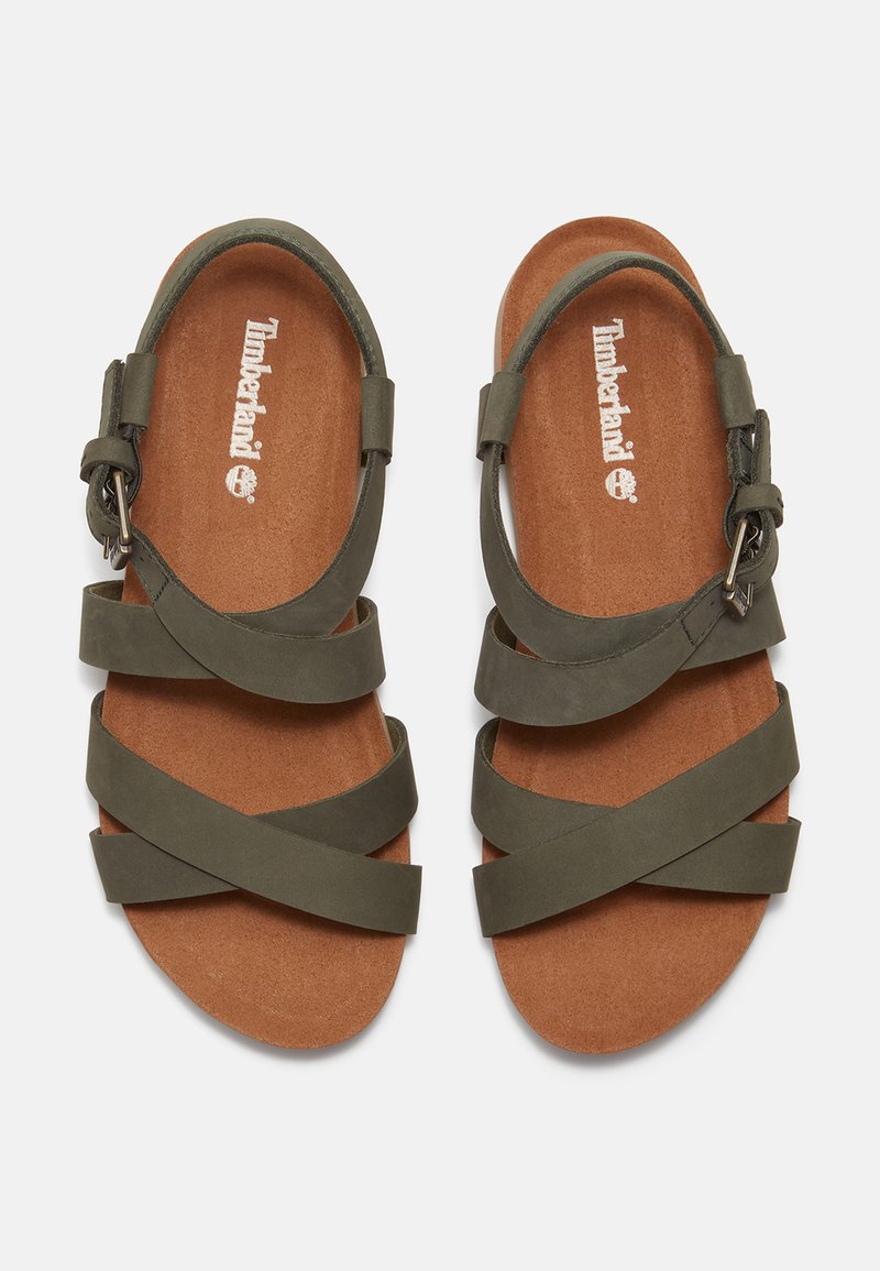 Timberland BACKSTRAP - Páskové sandály - dark green