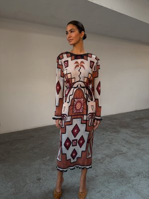 GEORMETRIC GAIA DRESS - Robe de jour - multicolored
