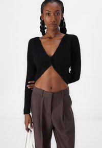 JJXX JXELLIS WIDE - Hlače - seal brown