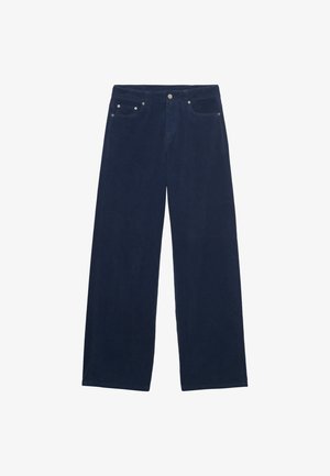 Superdry & Co, SUPERDRY MID RISE BAGGY CORDUROY TROUSERS.. - Broek - vintage indigo