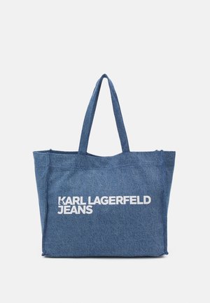 Karl Lagerfeld Jeans Shopping bag - bright blue marble