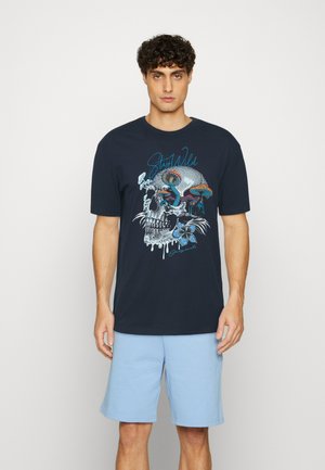 JORBLANCA TEE CREW NECK - Print T-shirt - navy blazer