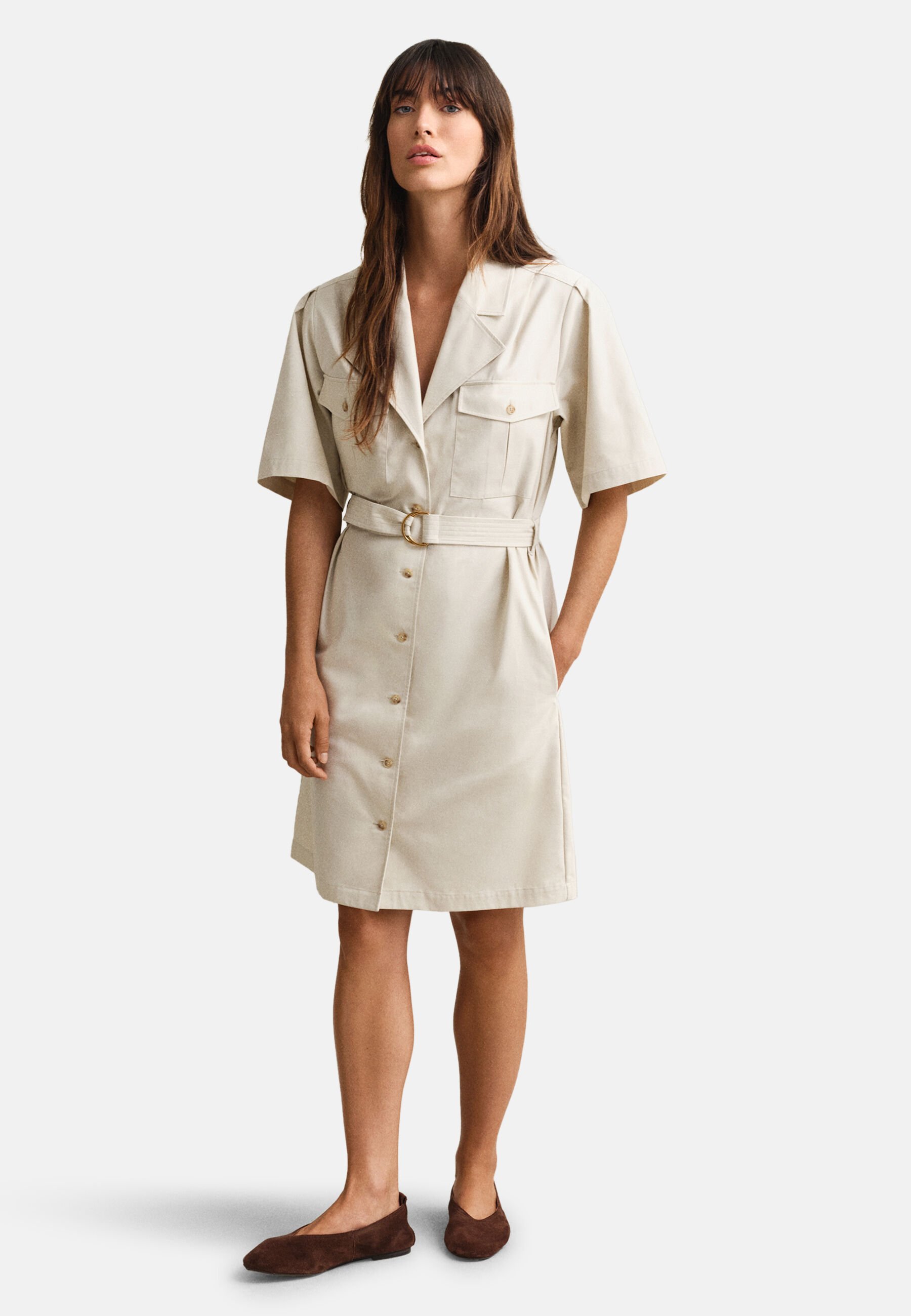gant shirt dress Shop Gant Pink Geometric Shirt Dress Online