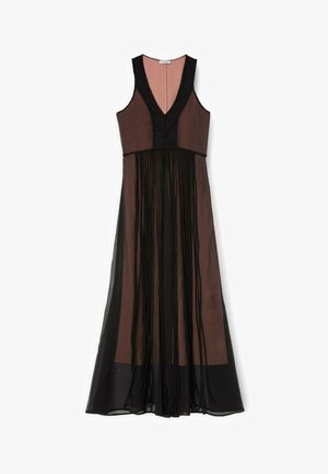Motivi, VESTITO LINEA AD A LUNGO CON FRANGE - Robe longue - nero