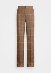 STRGHT FULL LENGTH FLAT FRONT - Auduma bikses - brown multi