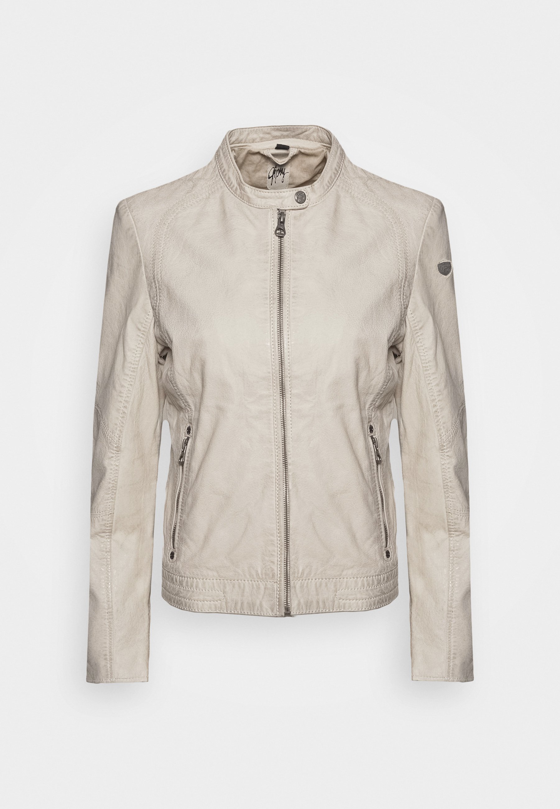 GGNIDEL LAMAS Leren jas off white GGNIDEL LAMAS Leren jas off white