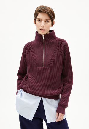 RONYIAAS DYE - Pullover - dark cranberry