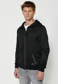 Koroshi Sudadera con cremallera - black