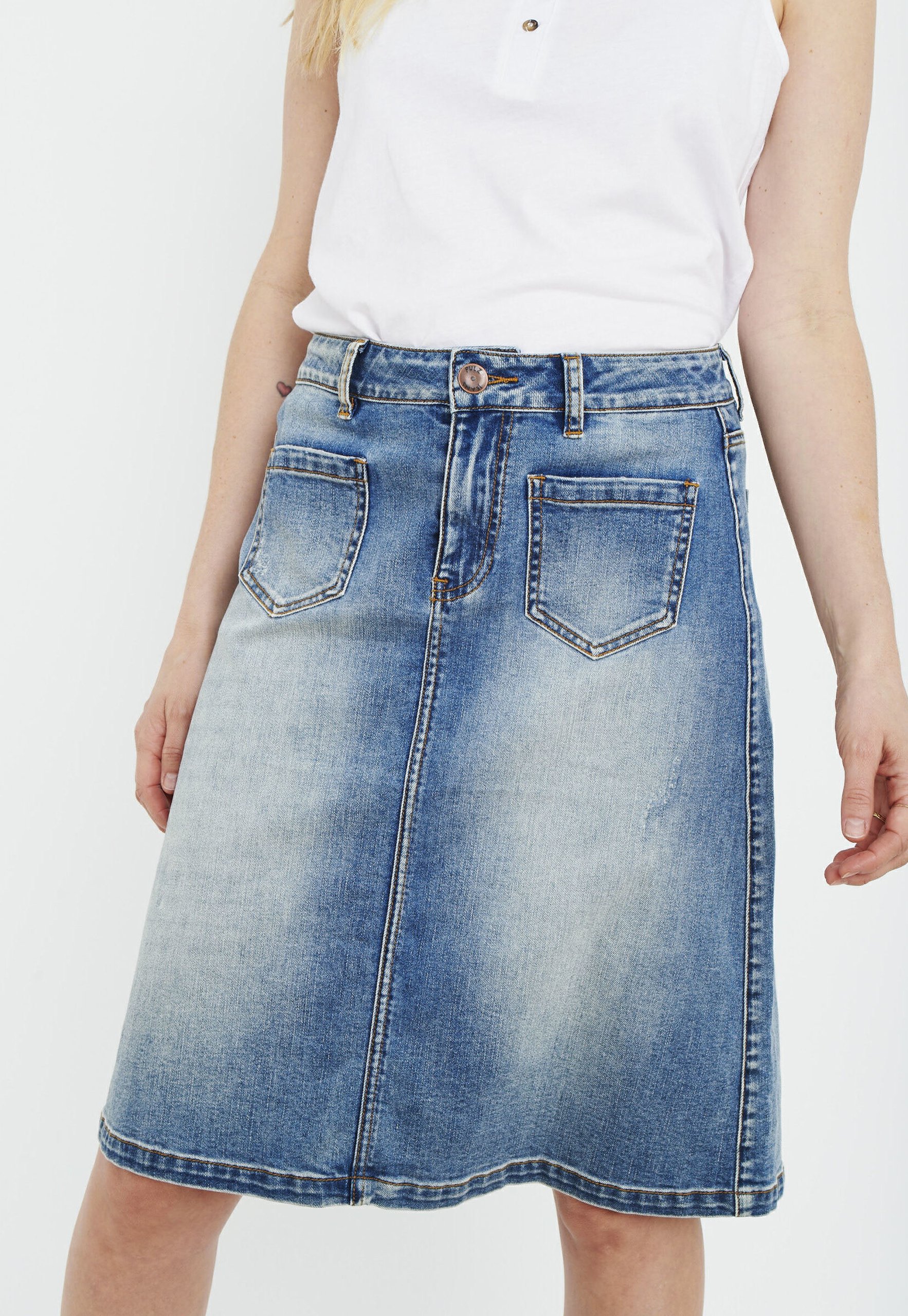 Denim A Lijn Rok | Outlet www.kilianjornetfoundation.org