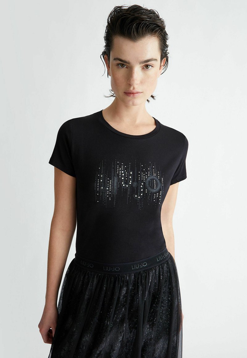 Haut En Soie à Paillettes Liu Jo - Taille L, Coloris Baies, Neuf Avec Étiquettes