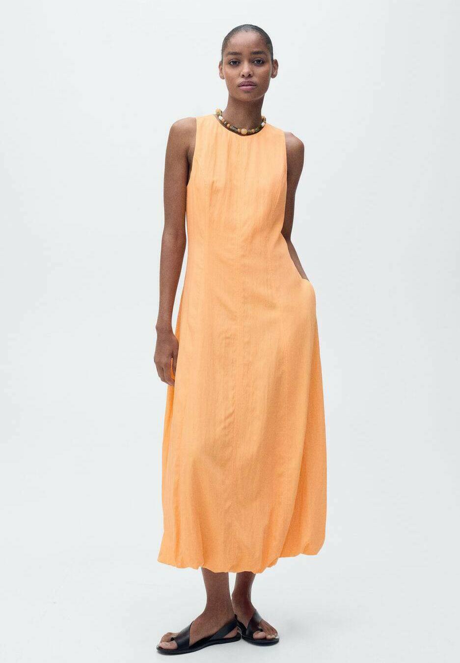 Orange Mango Robe Maxi HELLO MOLLY Should We Go Maxi Dress Mango Fortunate  One