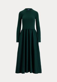 COTTON LONG SLEEVE DRESS - Vestido informal - moss agate