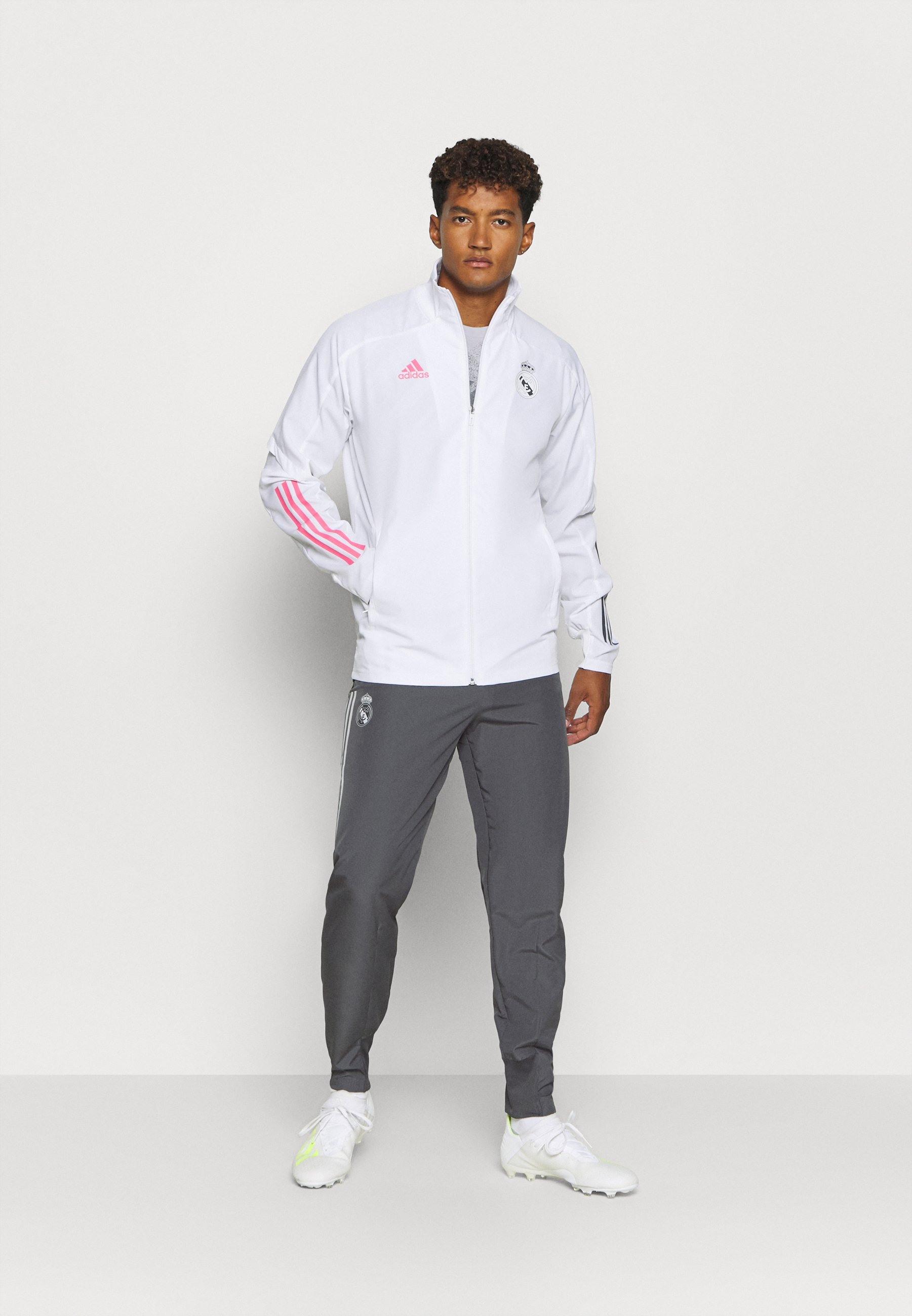 adidas Performance REAL MADRID AEROREADY SPORTS FOOTBALL PANTS -  Vereinsmannschaften - grey five/grau - Zalando.ch
