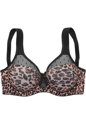 LASCANA, MINIMIZER - Soutien-gorge à armatures - leo black