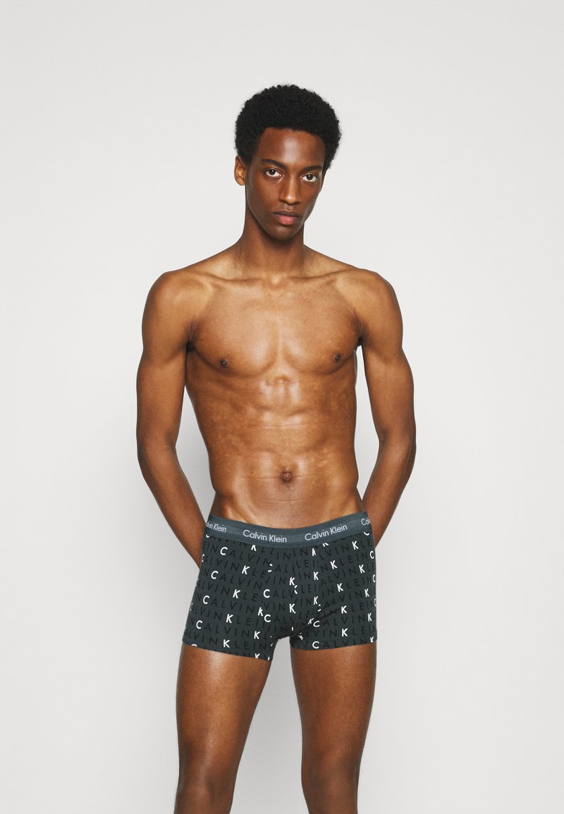 Calvin Klein Underwear LOW RISE TRUNK STRETCH 3 PACK - Cuecas boxer - hemispere blue/black