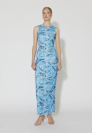 SOMETHINGNEW SERENA TIGHT DRESS BAR - Maksimekko - malibu blue/violeta