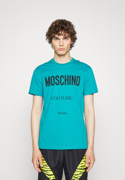 MOSCHINO T-shirt estampada - turquoise
