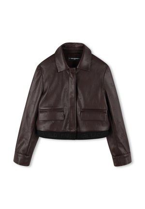 Kunstlederjacke - choco