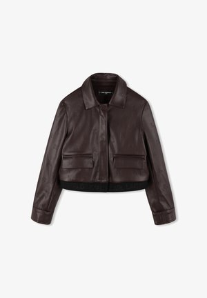 Imitatieleren jas - choco