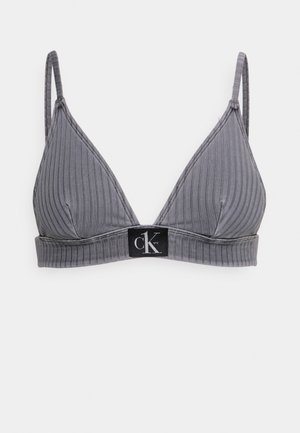 TRIANGLE FIXED - Bikini top - grey