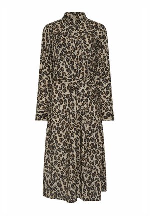 Long Tall Sally LEOPARD PRINT - Shirt dress - brown