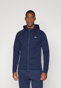 Lacoste Sport - JACKET HOODED CLASSIC - Training jacket - navy blue Thumbnail Image 1