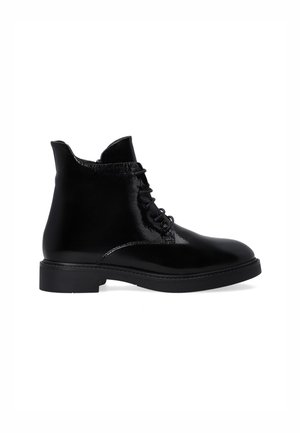 ANKLE BOOTS - Enkellaarsjes met plateauzool - black