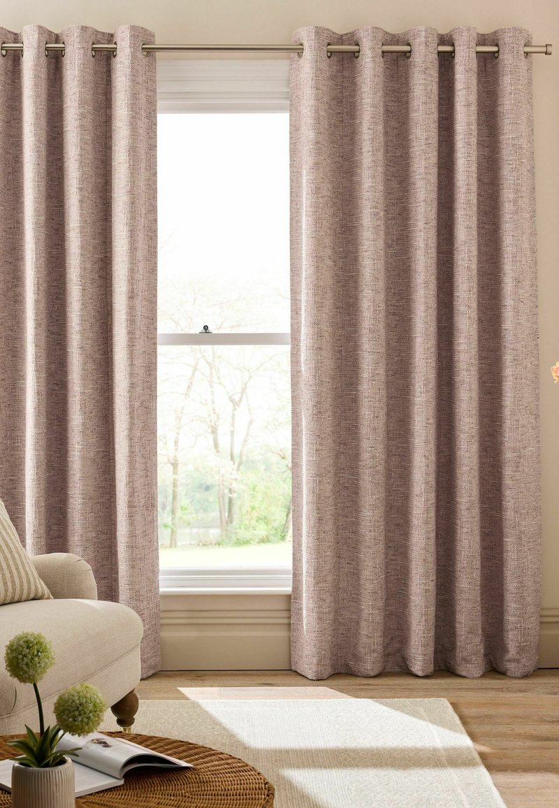 Next TEXTURED CHENILLE EYELET CURTAINS - Vorhang - pink