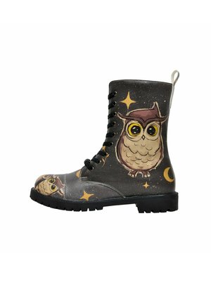 Dogo ZIPSY - Schnürstiefel - braun beige