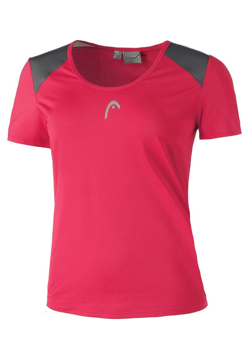 Head T-shirt print donkerroze Head T-shirt print donkerroze