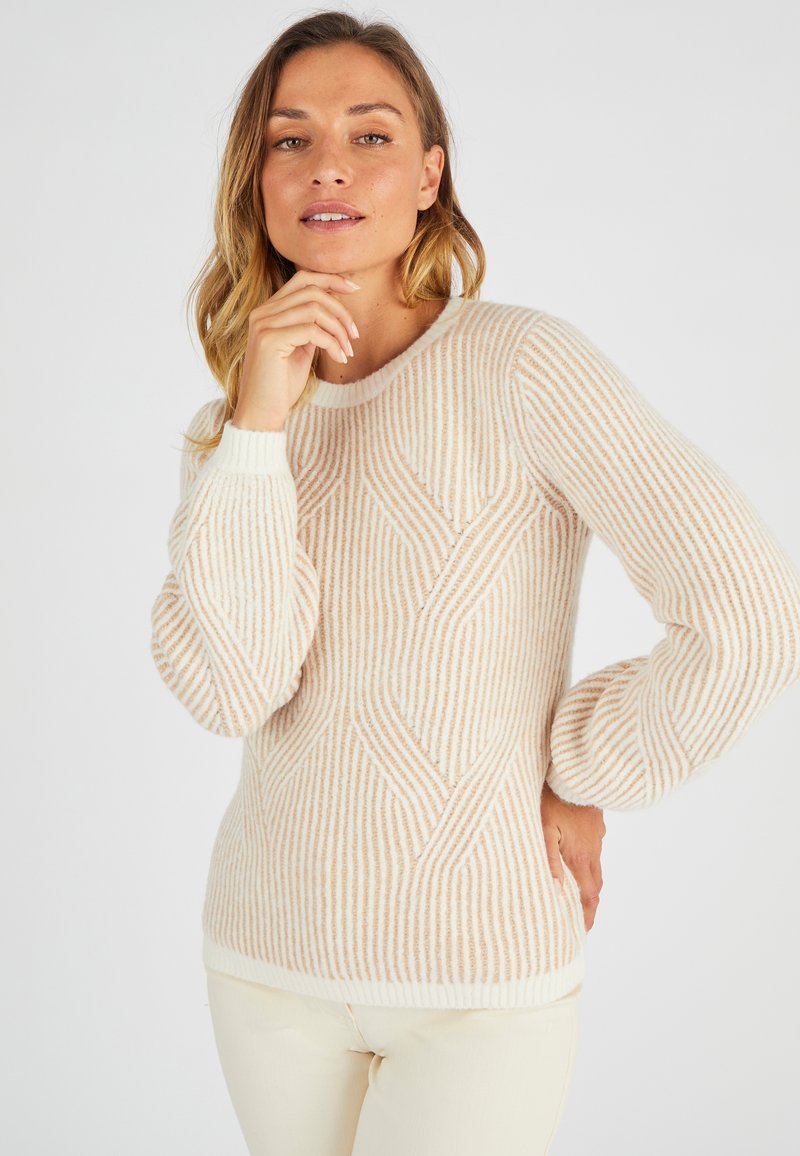 Damart ANGLAISES - Pullover - beige chiné
