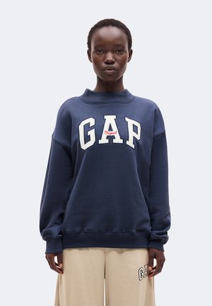 GAP, LOGO MOCKNECK - Суитшърт - vintage navy