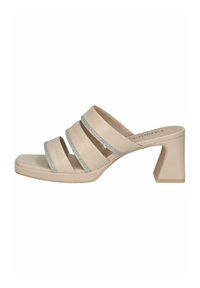 Heeled mules - offwhite nappa
