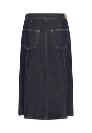 Kaffe Curve, KCGITHANNA - Jupe en jean - dark blue unwashed denim