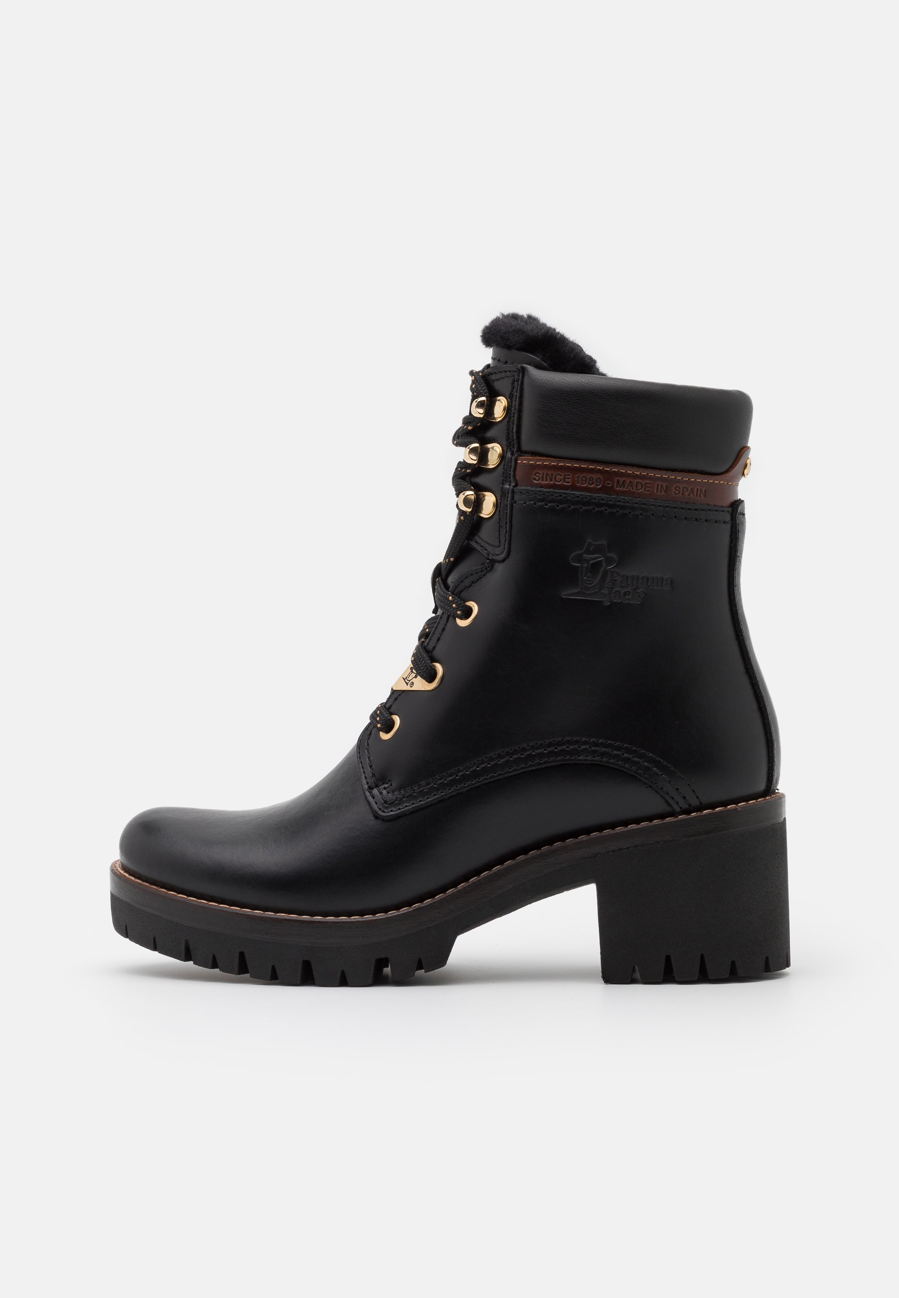 PHOEBE BROOKLYN Enkellaarsjes met plateauzool black PHOEBE BROOKLYN Enkellaarsjes met plateauzool black