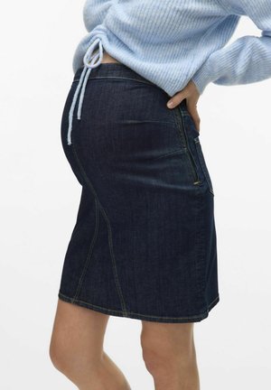 HOHE TAILLE - Pennkjol - dark blue denim