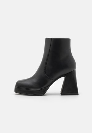 Even&Odd Kotníková obuv na vysokém podpatku - black
