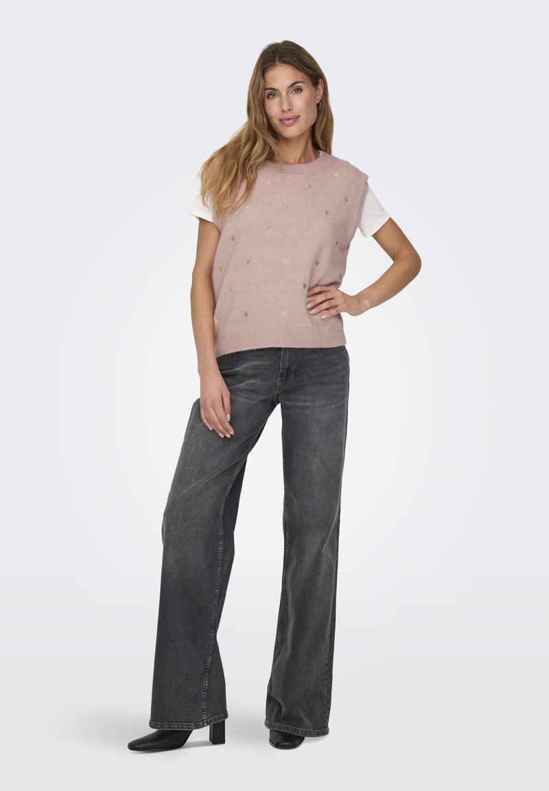 Haut Sans Manches Rose Simply B - Taille 18 - Neuf Avec étiquettes - Col Montant Drapé