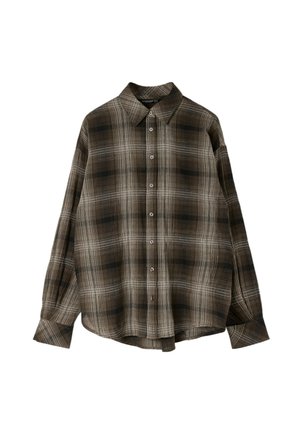 Stradivarius, ADJUSTABLE REGULAR-FIT SHIRT - Chemisier - brown