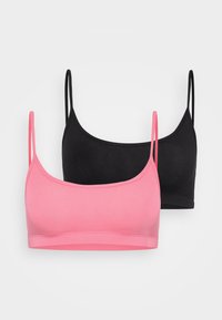 2 PACK - Bustier - hot pink/black