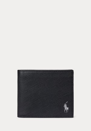 Polo Ralph Lauren, SAFFIANO LEATHER BILLFOLD WALLET - Monedero - black/silver-coloured